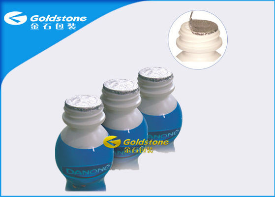 Plastice Bottle ฟอยล์อลูมิเนียม Die Cut Lids พื้นผิว Shiny High Barrier