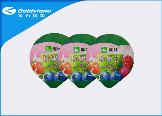 ฝาครอบโยเกิร์ตที่ไม่ใช่ของเหลว, ถ้วยปิดผนึกฝาปิดอลูมิเนียม 1 - 8 สีการพิมพ์
